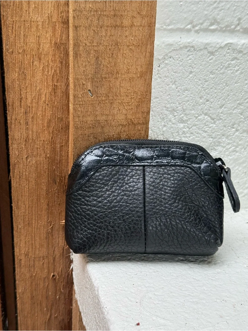 Brighton Y2K pebbled leather zippered makeup/travel bag